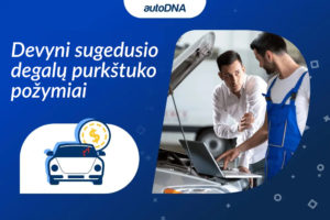 Devyni sugedusio degalų purkštuko požymiai