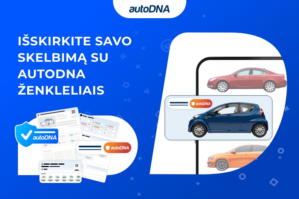 Išskirkite savo skelbimą su autoDNA ženkleliais