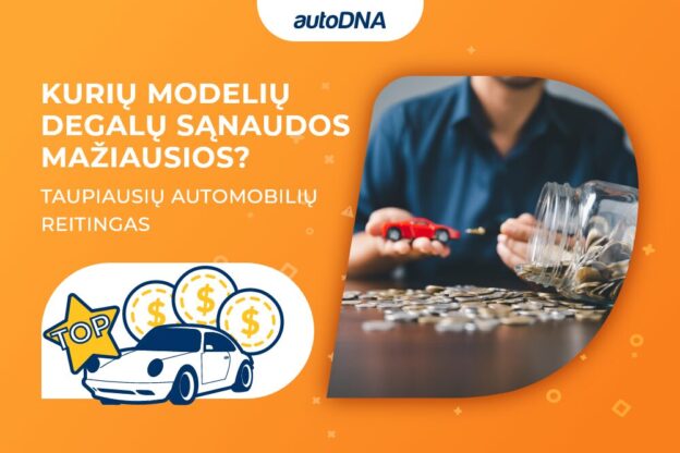 Kurių modelių degalų sąnaudos mažiausios Taupiausių automobilių reitingas